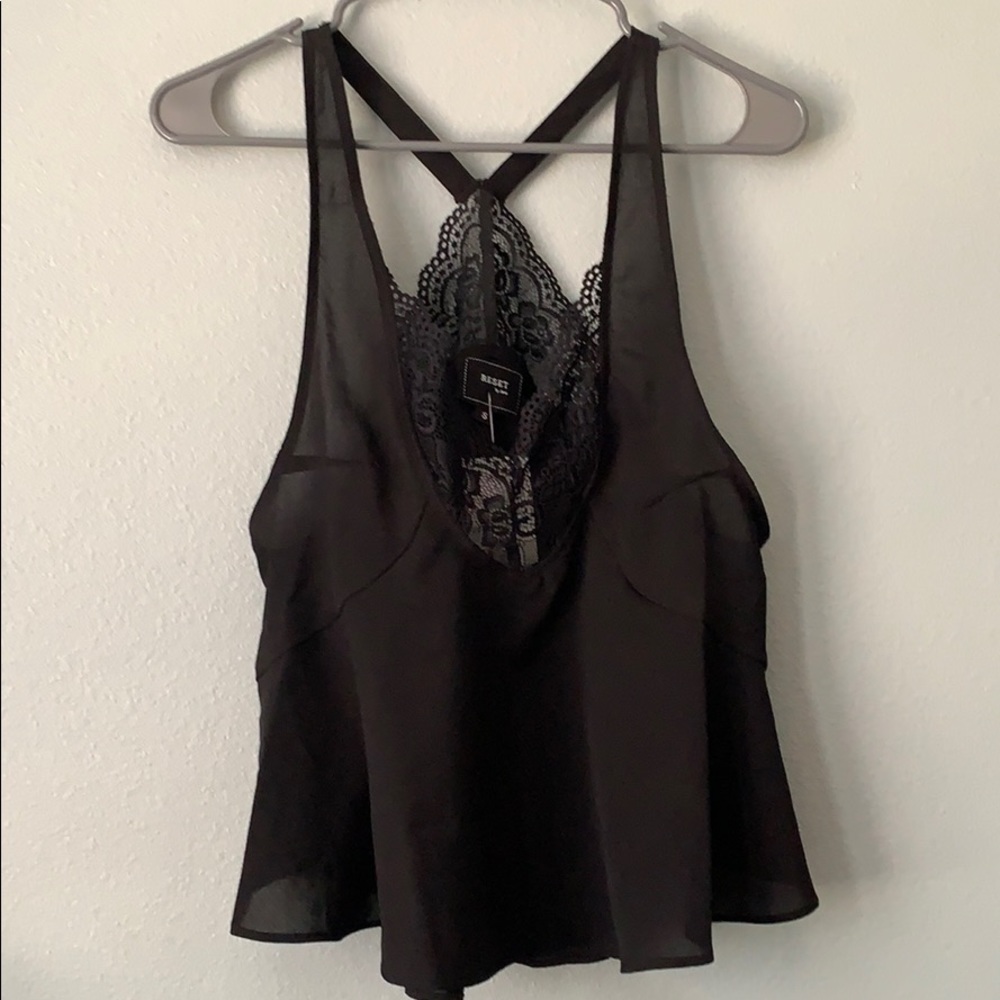 Black boutique Lacey tank!